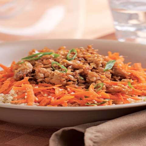 Sesame-Honey Tempeh & Quinoa Bowl