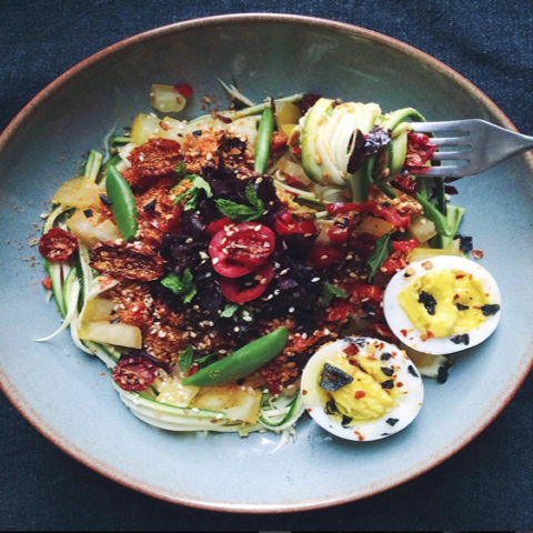 New! Courgette tomato salad