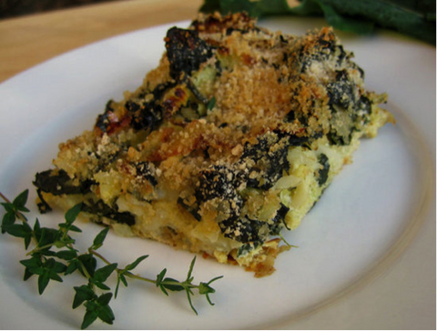 Provencal Kale and Cabbage Gratin