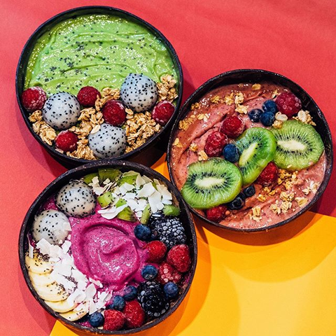 Fruits and avocado smoothie