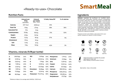 SmartMeal Chocolate